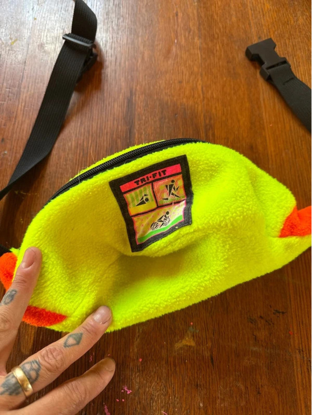 Vintage neon fanny pack